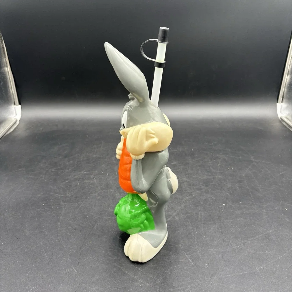 Vtg 95 Looney Tunes Lunch Bag Bugs Bunny Taz Daffy Duck Tweety Bird Straw Cups